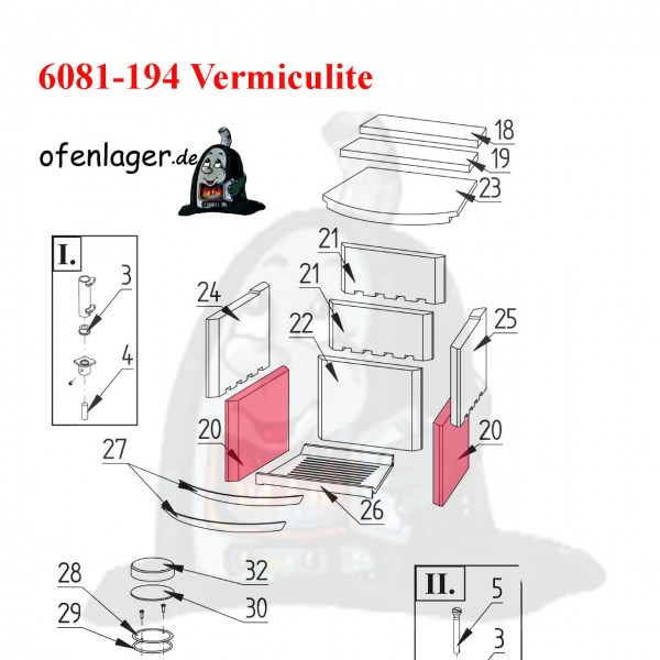 6081-194 Vermiculite / 1 Stück